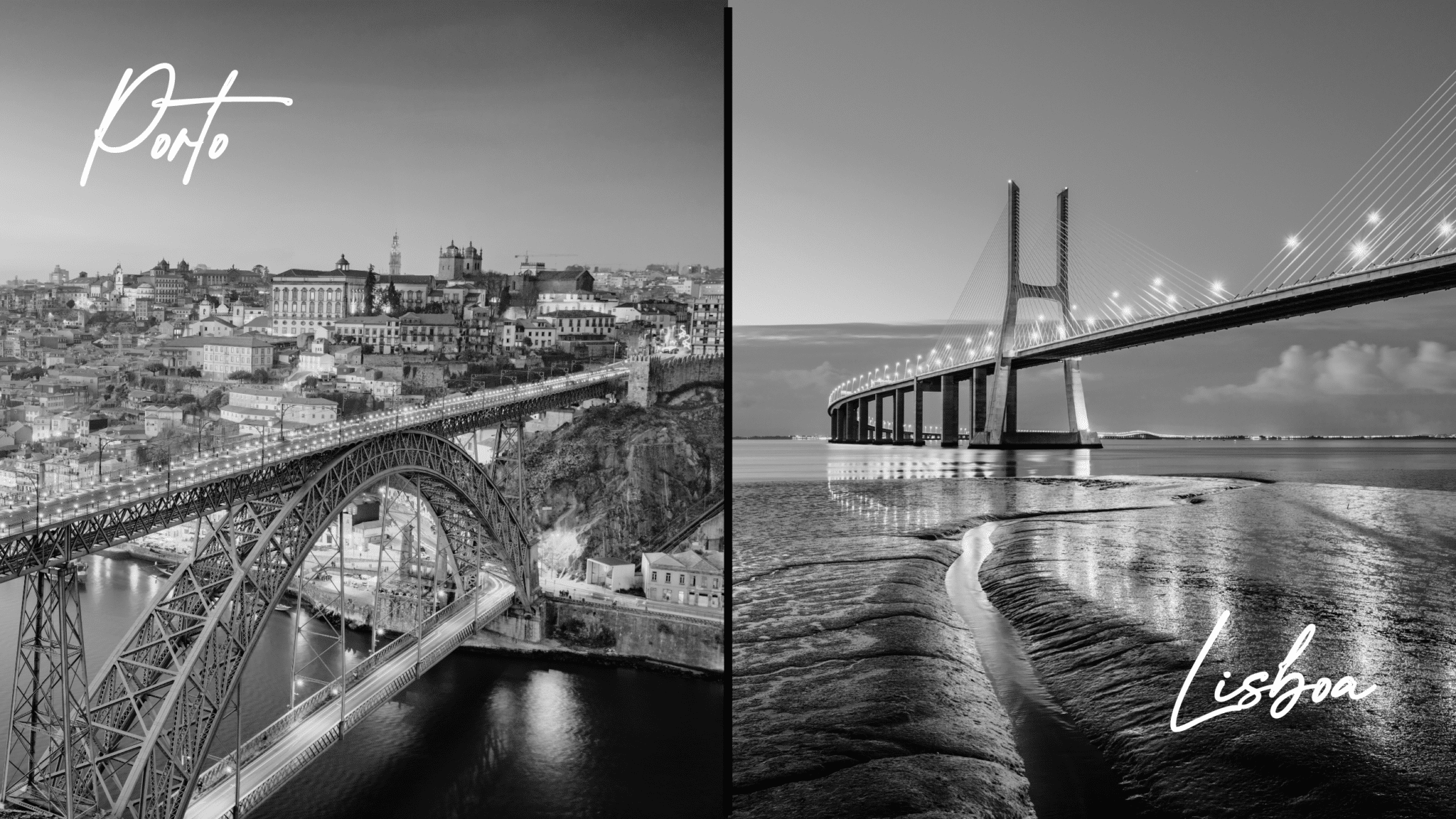 Les villes de Porto et Lisboa où auront lieu des conférence de dentisterie organisées par PH Training